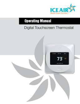 Digital Touchscreen Thermostat Operating Manual