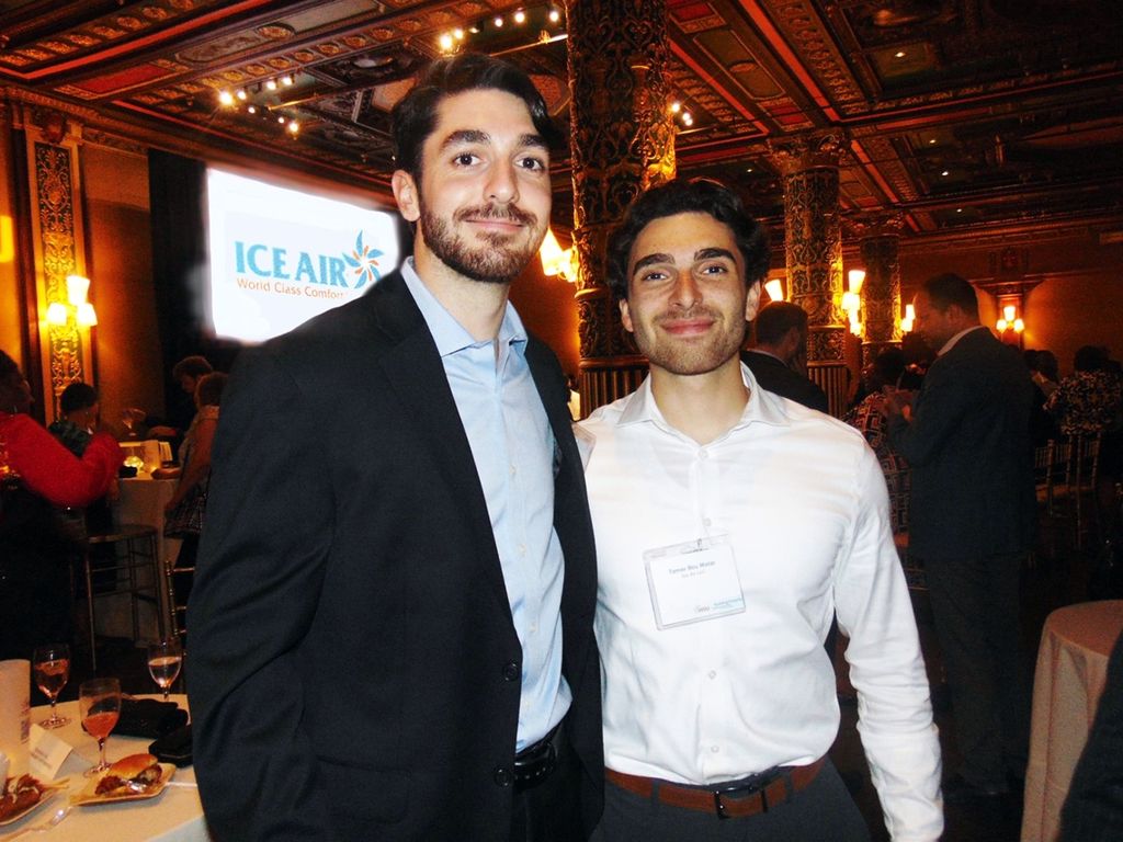 Ice Air Sales Engineers Louis Pfundstein and Tamer Bou Matar at the HSU Gala