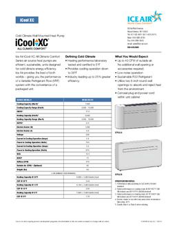iCool XC Product Sheet