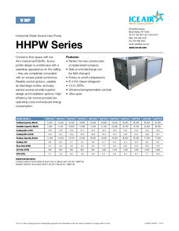 HHPW Product Sheet